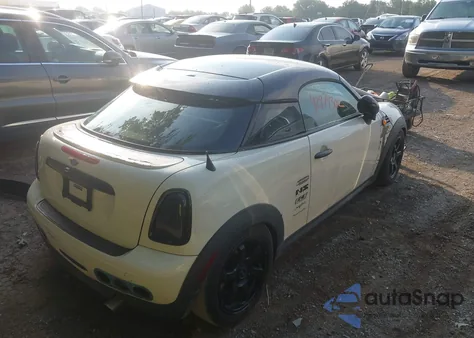 2013 Mini Coupe Cooper из США, поврежденный, VIN WMWSX1C59DT507501